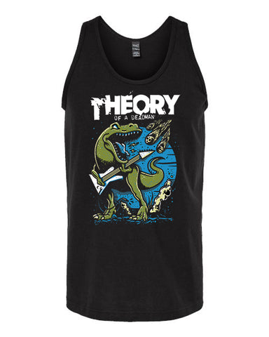 GUITAR PLAYING DINOSAUR TANK TOP